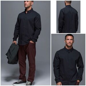 lululemon athletica Black Casual Button Down Shirt